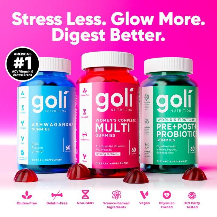 GOLI: 3 Bottles of Digest Better Bundle (20% Commission)