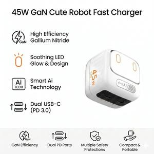 Tris Home 45W GaN Charger + AI Night Light 🔌💡 [11% Commission]