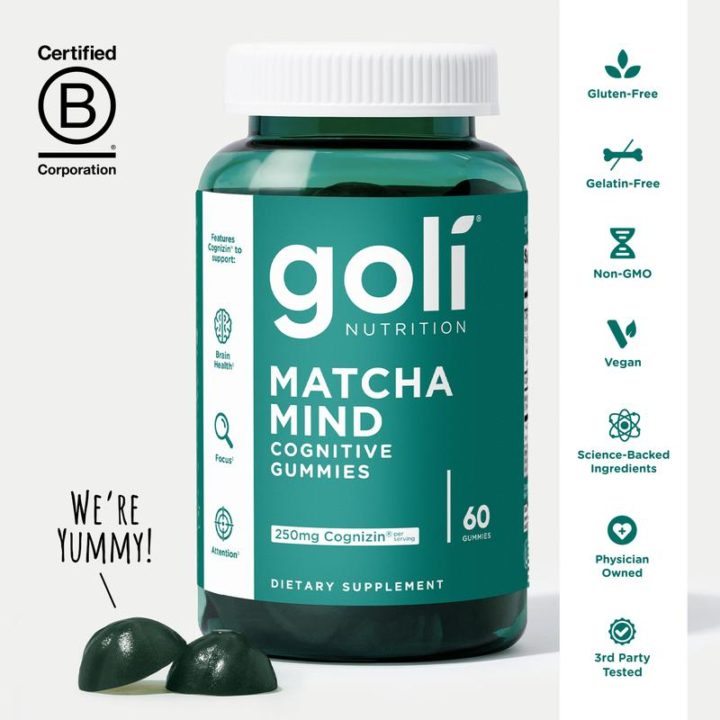 GOLI: Goli Matcha Mind Gummies (25% Commission)