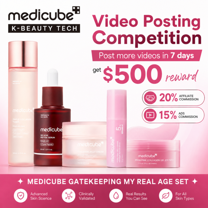 🚨 $500 MEDICUBE VIDEO POSTING CHALLENGE 🚨