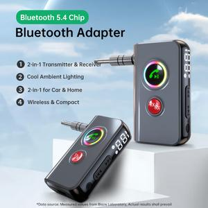 [Biaze] 5.4 Car Bluetooth Adapter Dual-mode Wireless Transmitter [12% commission]