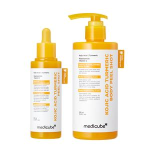 [medicube] Kojic Acid Turmeric Peel Shot Duo For Face & Body [17% commission]