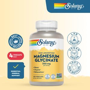 [Solaray] Magnesium Glycinate 350 mg Capsules for Adults [30% aff 15% ads]