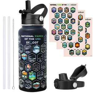 [SYACOT] Water Bottle 32oz with USA National Parks[20% aff]