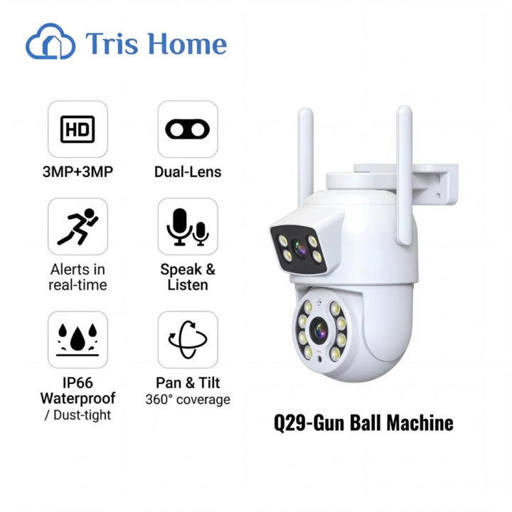 No FakePixels Q29 Dual-Lens 2K Security Camera ✨ [10% Commission]