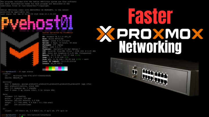 Anyone have LACP running on home lab Proxmox hosts and switch?