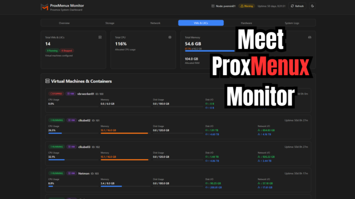 ProxMenux now has Monitoring! Very cool for Home Labs