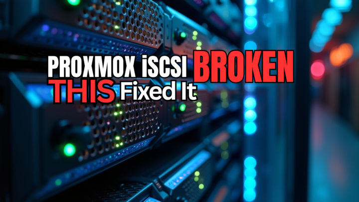 You have to try this if you want to run Proxmox iSCSI!