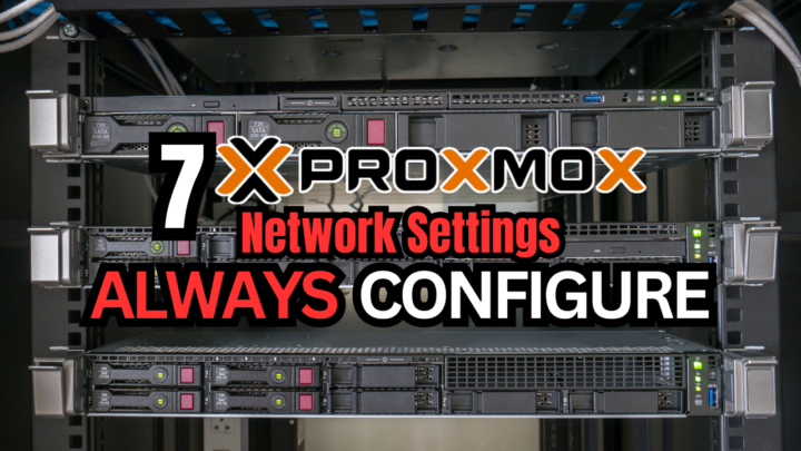 What network settings do you change in a Proxmox home lab on new server?