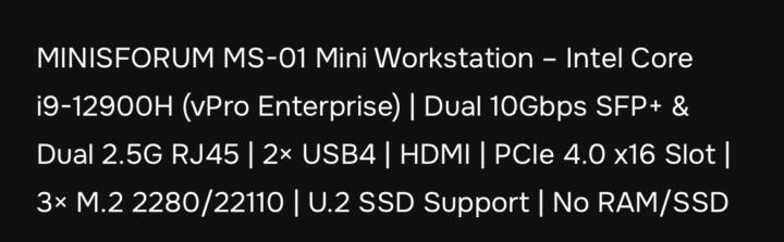 Suggestion for Homelab