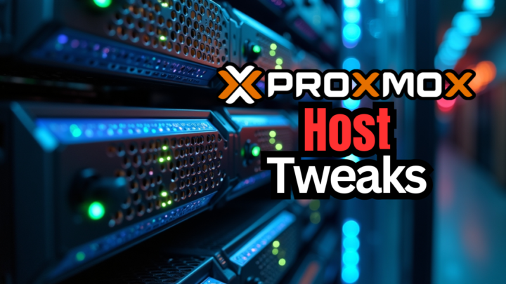 Proxmox VE Host Tweaks you can do this weekend! Project Time!