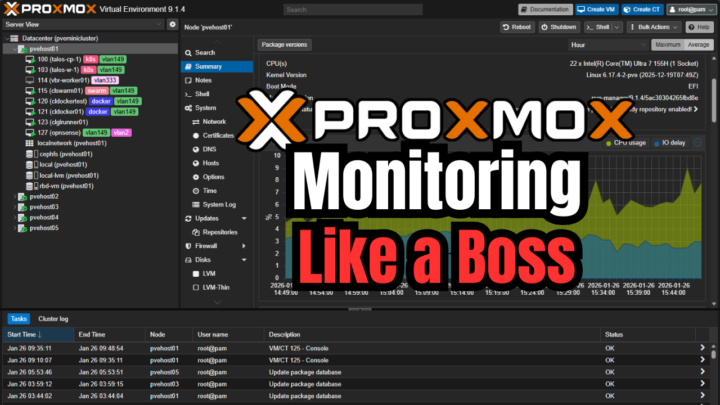 What do you use to monitor your Proxmox Home Lab?