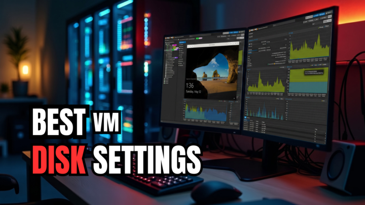 What VM disk settings are you using on Proxmox VMs in the home lab?
