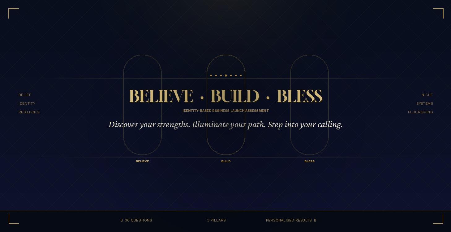 Believe - Build - Bless Assessment