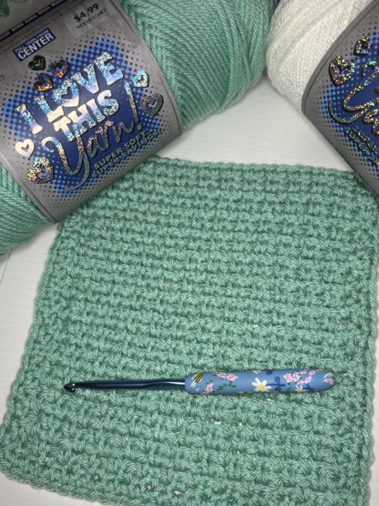 Moss Stitch: Block 6 (Ocean)