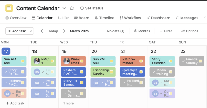 [Make] I want to publish my Asana content calendar to email