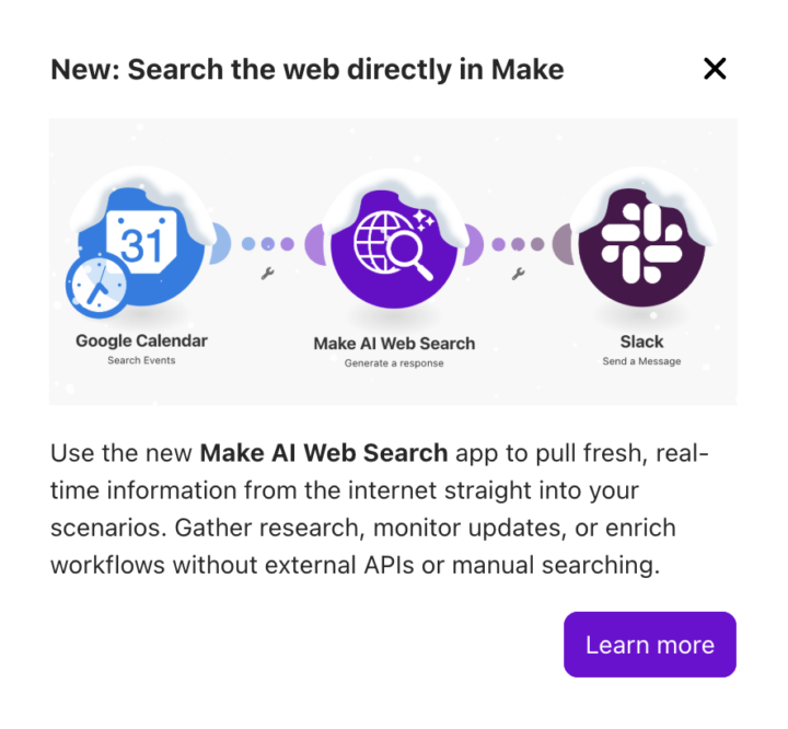 Introducing Make AI Web Search