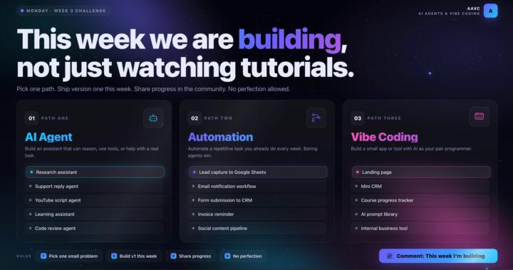 This Week’s Challenge: Ship One Useful AI Workflow
