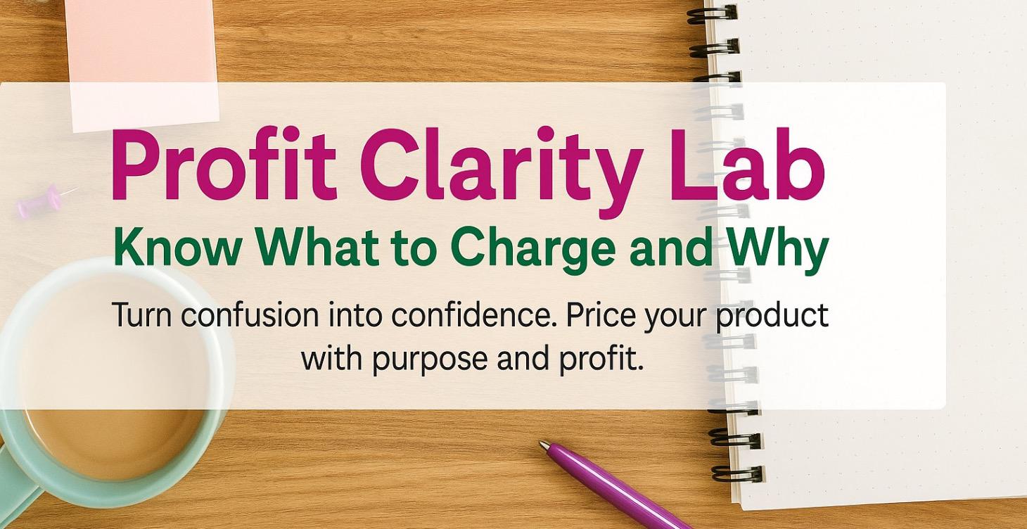 Profit Clarity Lab Know What to Charge Dec. 1-29