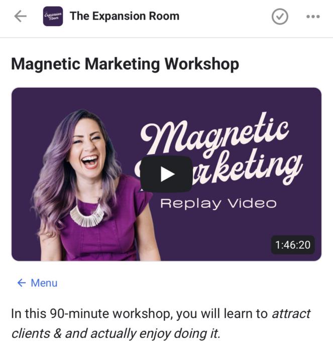 Select, Manifest and Level up baby! 