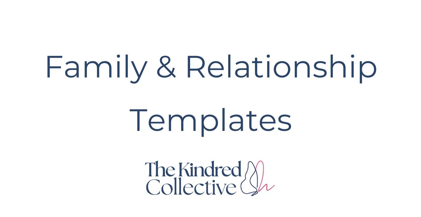 Family & Relationship Templates