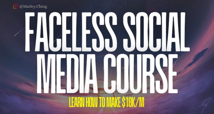 Faceless Social Media Course🆓