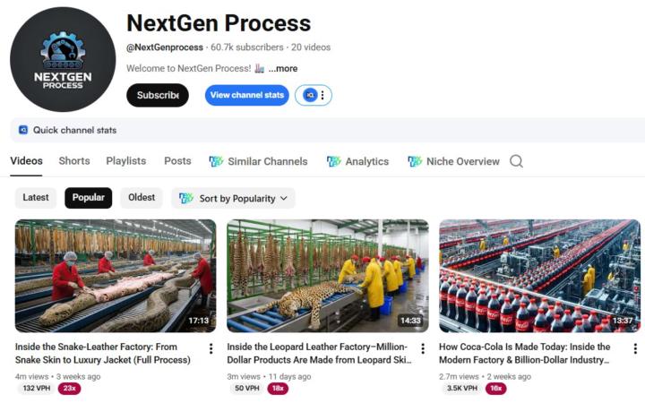 YouTube channels growth