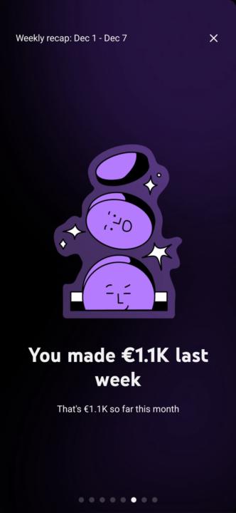 €1.1K last week. Proof that your content has serious earning potential.