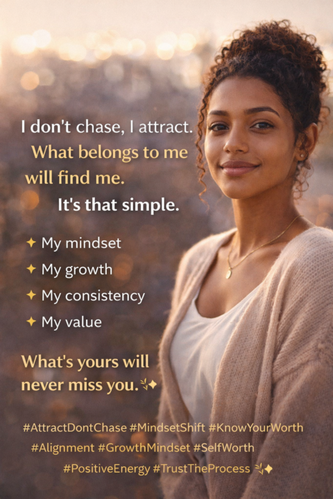 Attract, Don’t Chase ✨
