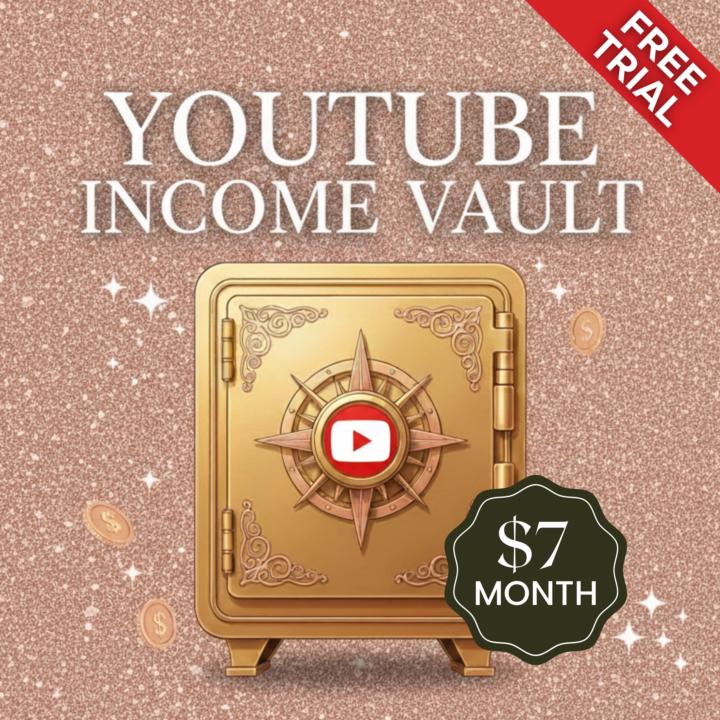 🥁 Doors are open to a 7-day free trial of YouTube Income Vault ✨