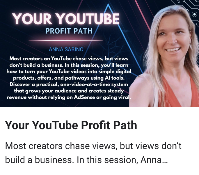 🎬 YouTube Profit Path: What I’ll Be Sharing Tomorrow