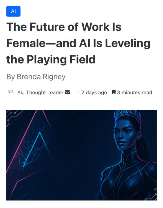 My first published article in the AI Journal