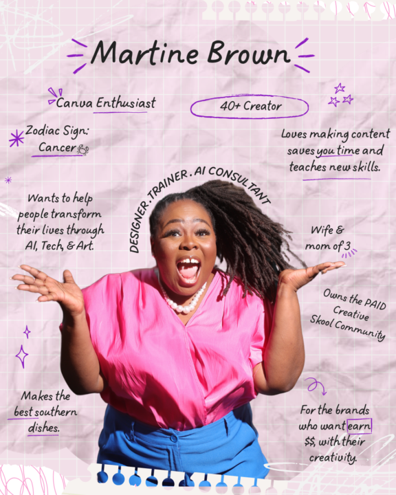 Connecting with Canva | Howdy | About Me Posts for Insta/Skools