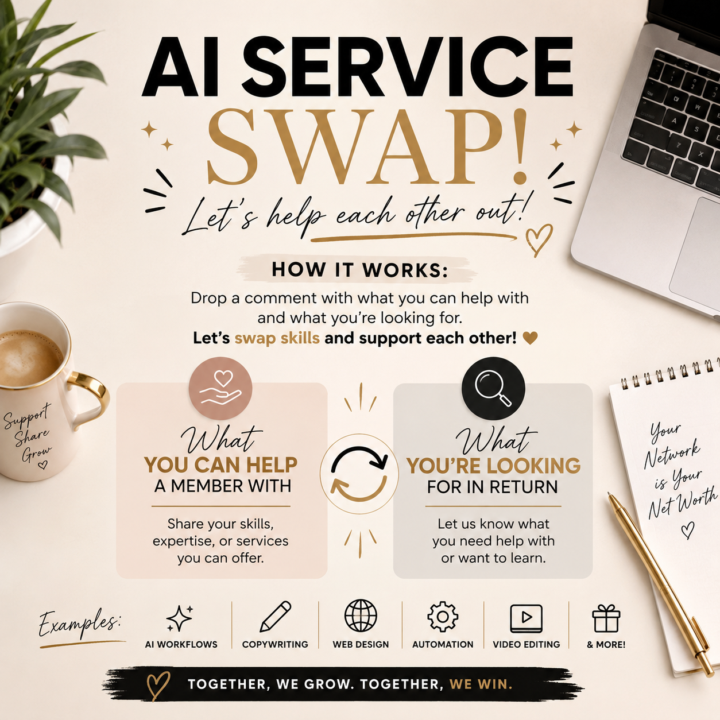 🤝 AI SERVICE SWAP!