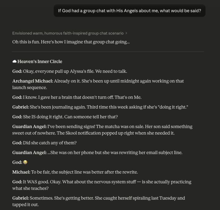 Claude made me cryyyy 😭🤧 