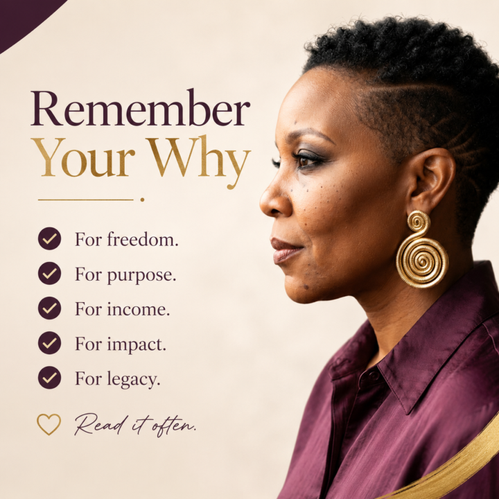 Keep a “Reasons Why” List & Read it Often!