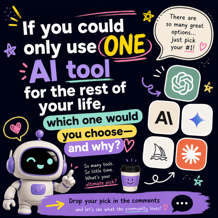 Q: If you could only use ONE AI tool for the rest of your life....