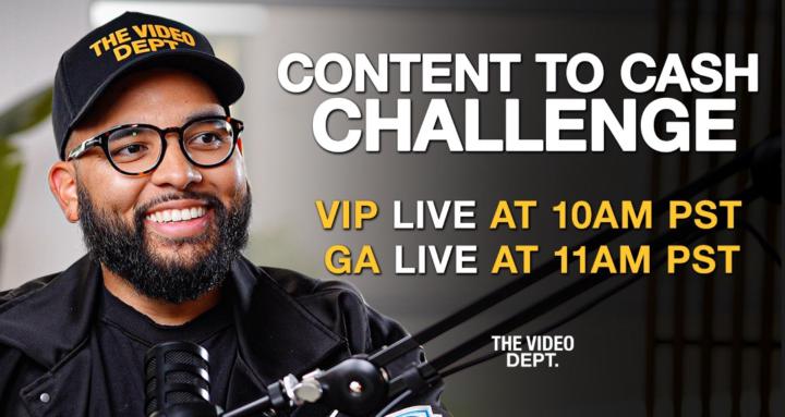Content To Cash Challenge