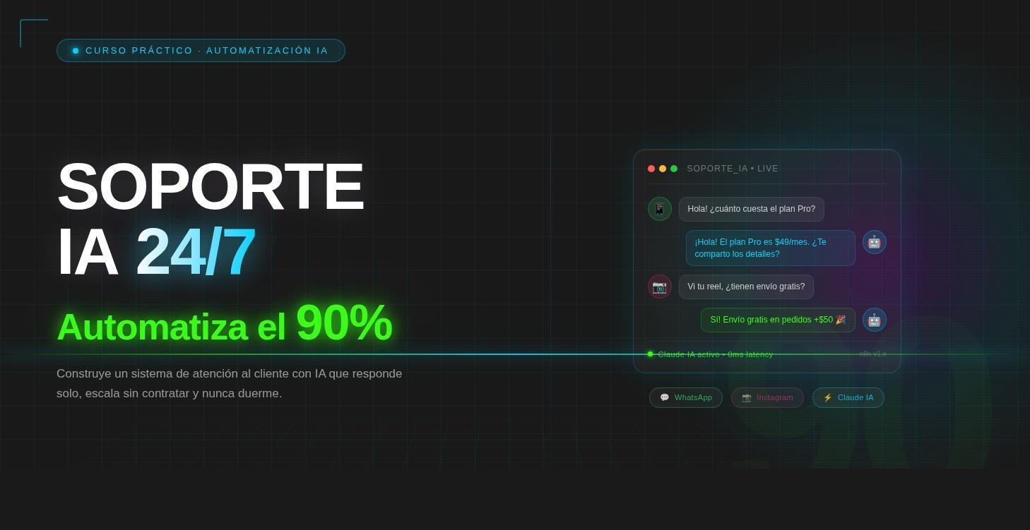 [WIP] Soporte IA 24/7: Automatiza 90%