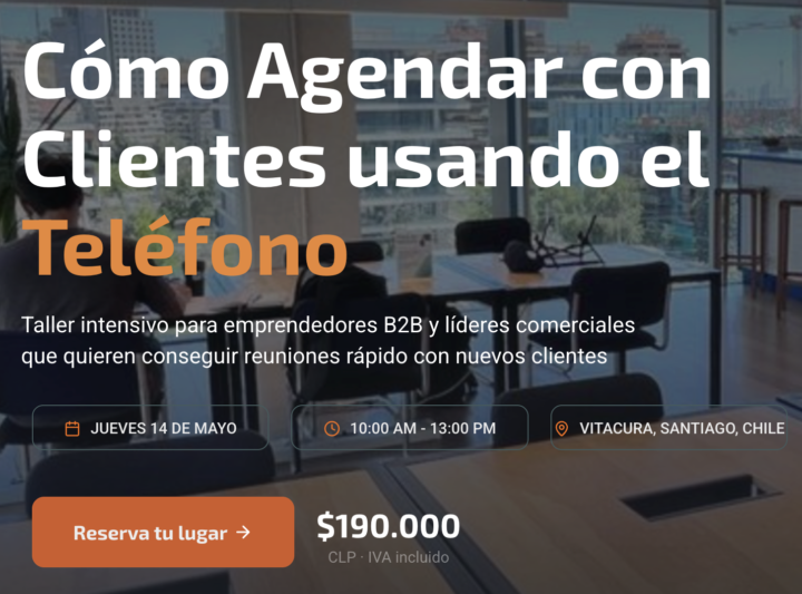 -50% en "Cómo Agendar con Clientes usando el Teléfono" (solo en este grupo)