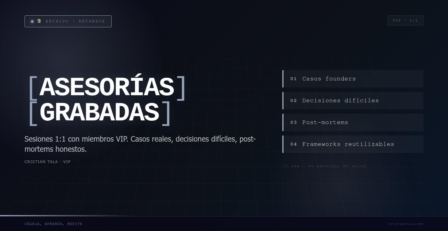 📞 Asesorías 1:1 Grabadas