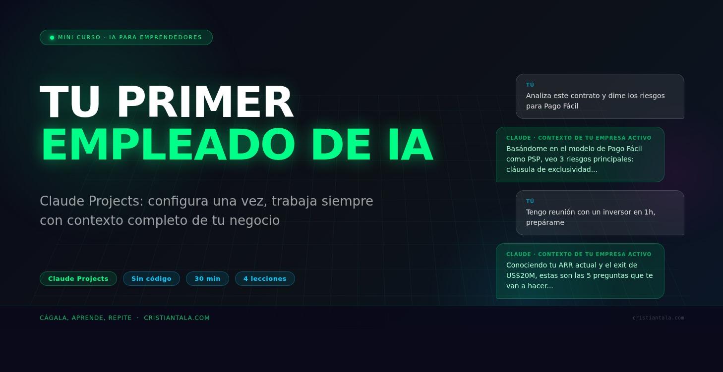 [WIP] Tu Primer Empleado de IA: Claude Projects