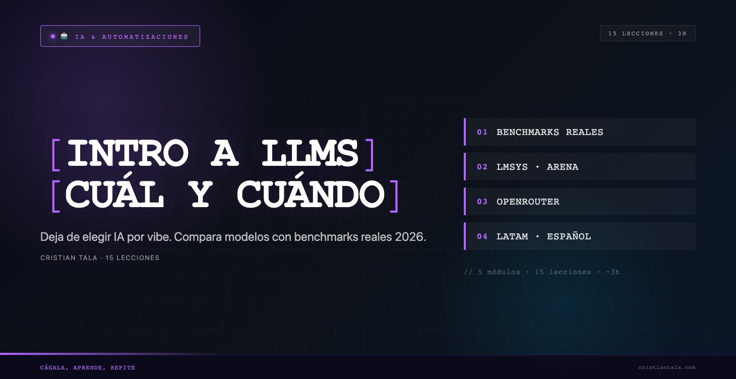 🧠 Intro a LLMs · Decide cuál usar