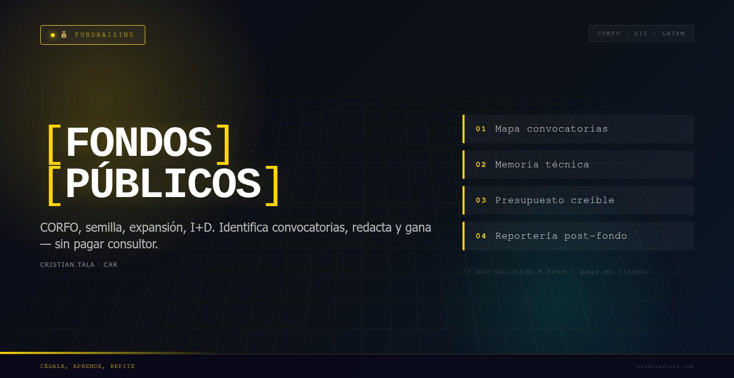🎯 Postular a Fondos Públicos LATAM