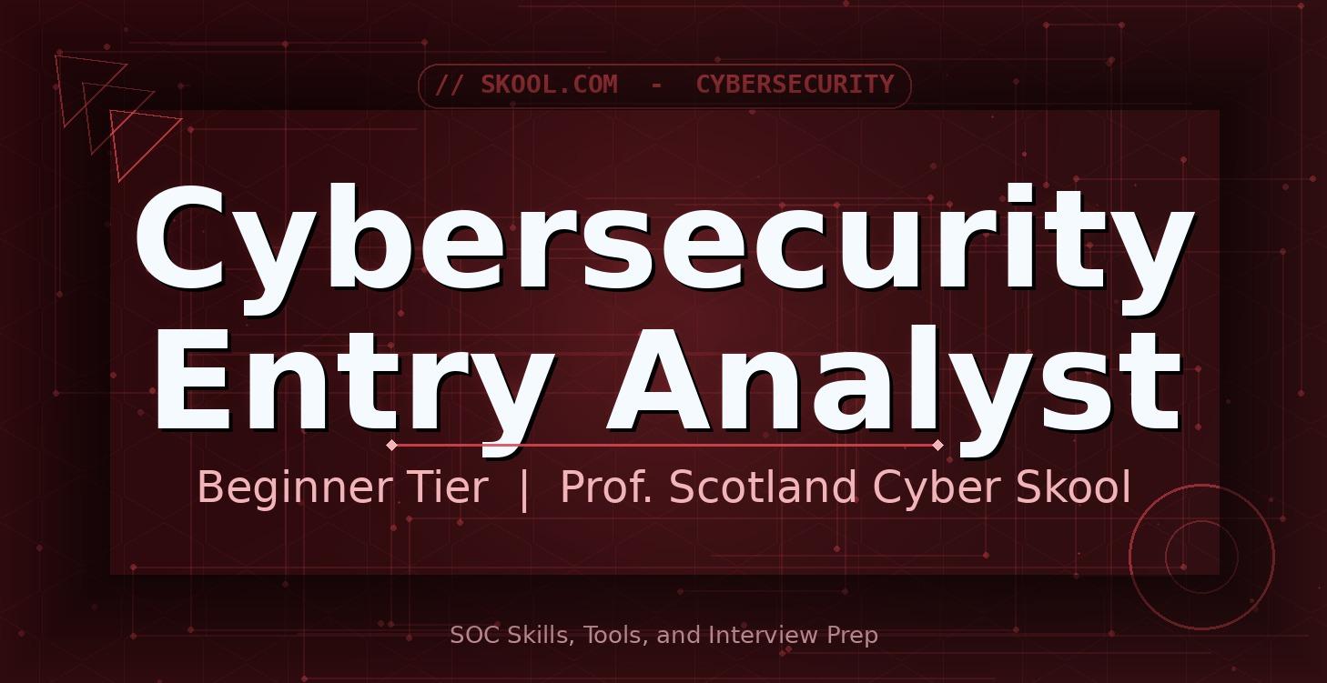 Cybersecurity Entry Analyst Track