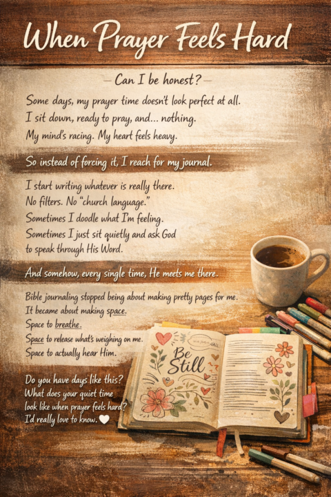 WHEN PRAYER FEELS HARD.