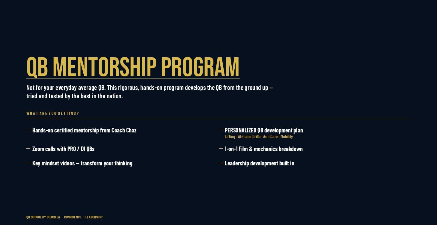 Mentorship Program