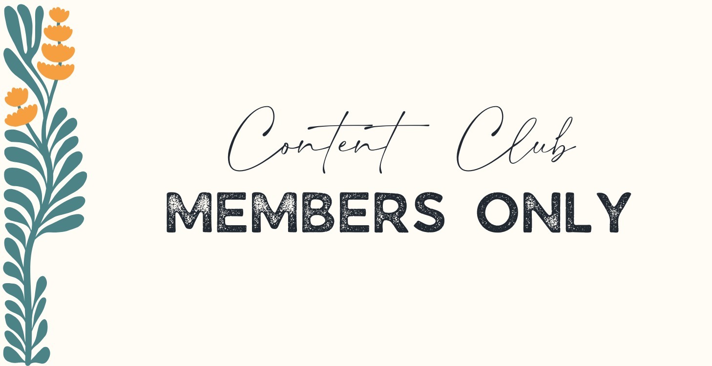 Content Club: Members Only