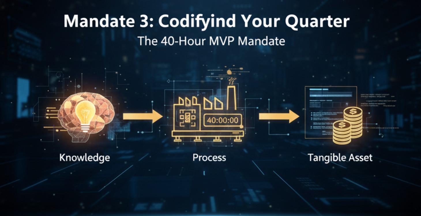 Mandate 3: Codifying Your Quarter