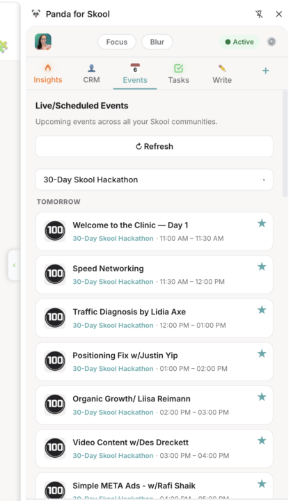 Event Speaker Schedule Tracking Tip